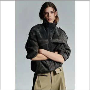 NWOT ZARA SUEDE LEATHER JACKET size S